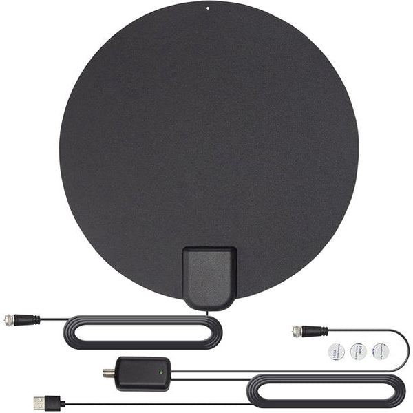 Amplified HD TV Antenna - Round Digital HD Antenna for TV Indoor