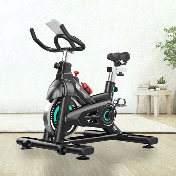 Inolait Adjustable Exercise Bike, Stationary Bicycle Aerobic Exercise With LCD Display and Water Bottle Cage