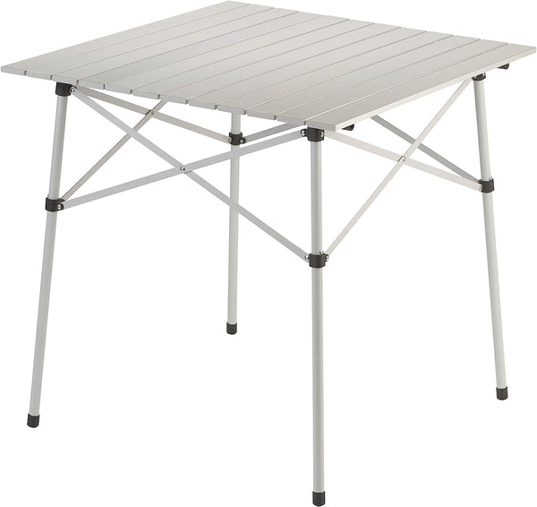 Outdoor Compact Folding Table, Sturdy Aluminum Camping Table with Snap-Together Design, Seats 4  Carry Bag Included; Great for Camping, Tailgating, Grilling