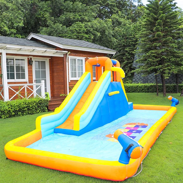 Inolait Inflatable Water Slide Park Bounce House Water Slide Castle  for Little Kids